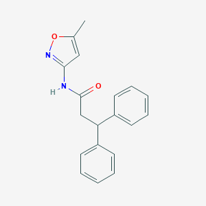 molecular formula C19H18N2O2 B443091 N-(5-methyl-1,2-oxazol-3-yl)-3,3-diphenylpropanamide CAS No. 349439-44-7