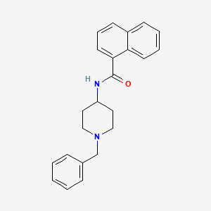 molecular formula C23H24N2O B4430917 N-(1-benzylpiperidin-4-yl)naphthalene-1-carboxamide CAS No. 857650-85-2