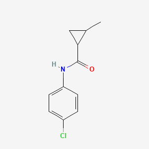 molecular formula C11H12ClNO B4430976 N-(4-chlorophenyl)-2-methylcyclopropane-1-carboxamide 