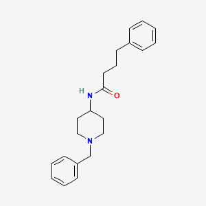 molecular formula C22H28N2O B4431108 N-(1-benzylpiperidin-4-yl)-4-phenylbutanamide 