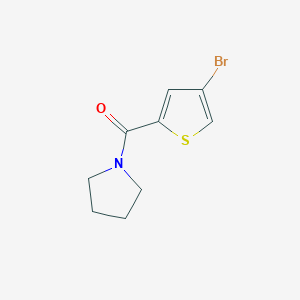 molecular formula C9H10BrNOS B4431204 (4-Bromothiophen-2-yl)(pyrrolidin-1-yl)methanone 