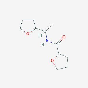 molecular formula C11H19NO3 B4431219 N-[1-(tetrahydrofuran-2-yl)ethyl]tetrahydrofuran-2-carboxamide 