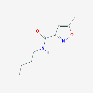 molecular formula C9H14N2O2 B4431355 N-butyl-5-methyl-1,2-oxazole-3-carboxamide 