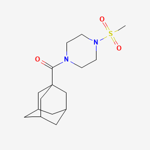 molecular formula C16H26N2O3S B4431462 Adamantanyl 4-(methylsulfonyl)piperazinyl ketone 