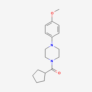 molecular formula C17H24N2O2 B4431528 CYCLOPENTYL[4-(4-METHOXYPHENYL)PIPERAZINO]METHANONE 
