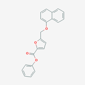molecular formula C22H16O4 B443157 Phenyl 5-[(1-naphthyloxy)methyl]-2-furoate 