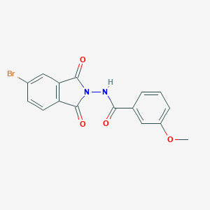 molecular formula C16H11BrN2O4 B443159 N-(5-bromo-1,3-dioxo-1,3-dihydro-2H-isoindol-2-yl)-3-methoxybenzamide 