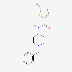 molecular formula C17H19ClN2OS B4431620 N-(1-benzylpiperidin-4-yl)-5-chlorothiophene-2-carboxamide 