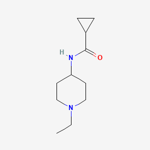 molecular formula C11H20N2O B4431707 N-(1-ethylpiperidin-4-yl)cyclopropanecarboxamide 