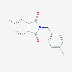 molecular formula C17H15NO2 B443189 5-methyl-2-(4-methylbenzyl)-1H-isoindole-1,3(2H)-dione 