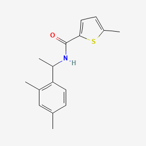 molecular formula C16H19NOS B4431903 N-[1-(2,4-dimethylphenyl)ethyl]-5-methylthiophene-2-carboxamide 