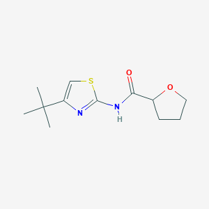 molecular formula C12H18N2O2S B4431918 N-(4-(tert-Butyl)thiazol-2-yl)tetrahydrofuran-2-carboxamide 