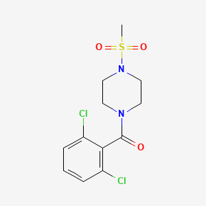 molecular formula C12H14Cl2N2O3S B4431972 (2,6-DICHLOROPHENYL)[4-(METHYLSULFONYL)PIPERAZINO]METHANONE 