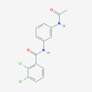 molecular formula C15H12Cl2N2O2 B4432046 N~1~-[3-(ACETYLAMINO)PHENYL]-2,3-DICHLOROBENZAMIDE 