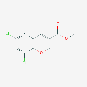 molecular formula C11H8Cl2O3 B044321 6,8-Dichloro-2H-chromene-3-carboxylic acid methyl ester CAS No. 118693-22-4