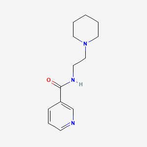 molecular formula C13H19N3O B4432107 N-(2-piperidin-1-ylethyl)pyridine-3-carboxamide 