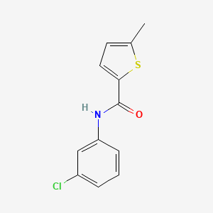 molecular formula C12H10ClNOS B4432151 N-(3-chlorophenyl)-5-methylthiophene-2-carboxamide 