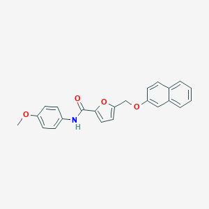 molecular formula C23H19NO4 B443221 N-(4-methoxyphenyl)-5-[(2-naphthyloxy)methyl]-2-furamide 