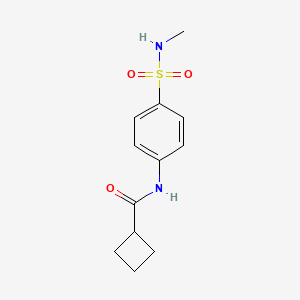molecular formula C12H16N2O3S B4432210 N-[4-(methylsulfamoyl)phenyl]cyclobutanecarboxamide 
