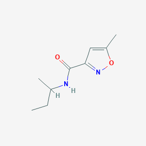 molecular formula C9H14N2O2 B4432235 N-(sec-butyl)-5-methylisoxazole-3-carboxamide 