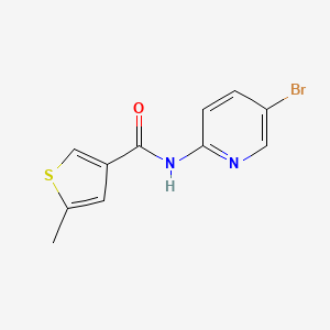 molecular formula C11H9BrN2OS B4432351 N-(5-bromopyridin-2-yl)-5-methylthiophene-3-carboxamide 