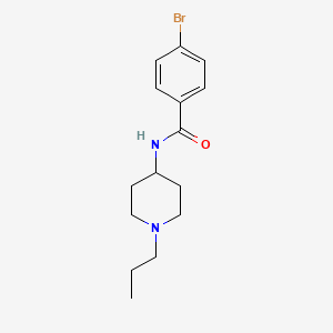 molecular formula C15H21BrN2O B4432401 4-bromo-N-(1-propylpiperidin-4-yl)benzamide 