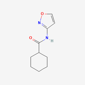 molecular formula C10H14N2O2 B4432407 N-(1,2-oxazol-3-yl)cyclohexanecarboxamide 