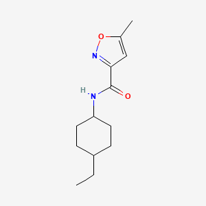 molecular formula C13H20N2O2 B4432417 N-(4-ethylcyclohexyl)-5-methyl-1,2-oxazole-3-carboxamide 