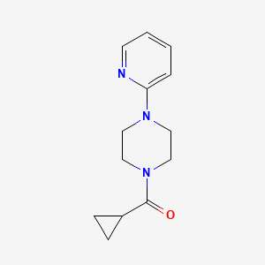 molecular formula C13H17N3O B4432620 CYCLOPROPYL[4-(2-PYRIDYL)PIPERAZINO]METHANONE 