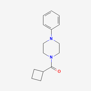 molecular formula C15H20N2O B4432631 Piperazine, 1-(cyclobutylcarbonyl)-4-phenyl- CAS No. 37012-01-4