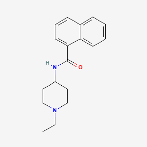 molecular formula C18H22N2O B4432648 N-(1-ethylpiperidin-4-yl)naphthalene-1-carboxamide 