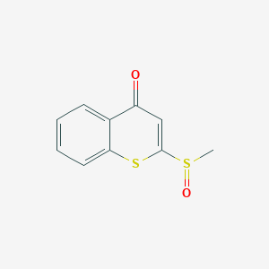 molecular formula C10H8O2S2 B044327 4H-1-Benzothiopyran-4-one, 2-(methylsulfinyl)- CAS No. 112519-51-4