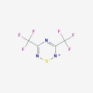 1,2,4,6-Thiatriazinyl radical, 3,5-di(trifluoromethyl)-