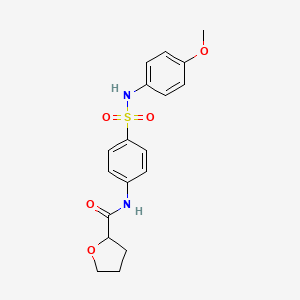 molecular formula C18H20N2O5S B4433291 N-{4-[(4-methoxyphenyl)sulfamoyl]phenyl}oxolane-2-carboxamide 