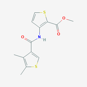 molecular formula C13H13NO3S2 B4433553 methyl 3-{[(4,5-dimethyl-3-thienyl)carbonyl]amino}-2-thiophenecarboxylate 