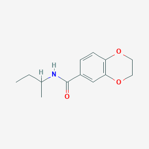 molecular formula C13H17NO3 B4433600 N-(butan-2-yl)-2,3-dihydro-1,4-benzodioxine-6-carboxamide 