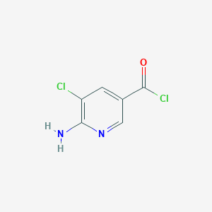 6-Amino-5-chloropyridine-3-carbonyl chloride