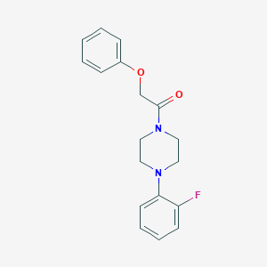 molecular formula C18H19FN2O2 B443391 1-[4-(2-Fluorophenyl)piperazin-1-yl]-2-phenoxyethanone CAS No. 438474-62-5