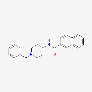 molecular formula C23H24N2O B4434032 N-(1-benzylpiperidin-4-yl)naphthalene-2-carboxamide CAS No. 848576-43-2