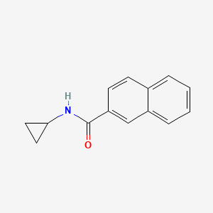 molecular formula C14H13NO B4434067 N-cyclopropylnaphthalene-2-carboxamide 
