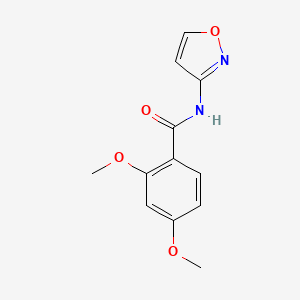 molecular formula C12H12N2O4 B4434077 N-(3-ISOXAZOLYL)-2,4-DIMETHOXYBENZAMIDE 