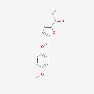 molecular formula C15H16O5 B443431 Methyl 5-[(4-ethoxyphenoxy)methyl]-2-furoate CAS No. 438467-47-1