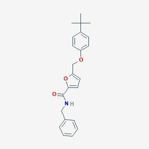 molecular formula C23H25NO3 B443450 N-benzyl-5-[(4-tert-butylphenoxy)methyl]furan-2-carboxamide 