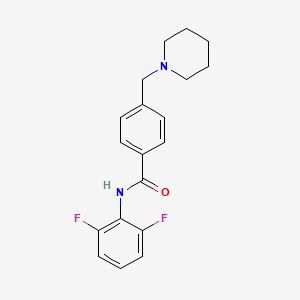 molecular formula C19H20F2N2O B4434544 N-(2,6-difluorophenyl)-4-(piperidin-1-ylmethyl)benzamide 