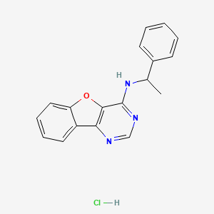 molecular formula C18H16ClN3O B4434882 N-(1-phenylethyl)-[1]benzofuro[3,2-d]pyrimidin-4-amine;hydrochloride 