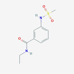 molecular formula C10H14N2O3S B4434936 N-ethyl-3-(methanesulfonamido)benzamide 