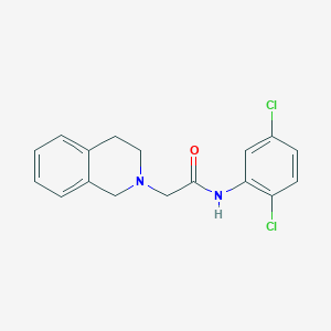 molecular formula C17H16Cl2N2O B4435003 N-(2,5-dichlorophenyl)-2-(3,4-dihydroisoquinolin-2(1H)-yl)acetamide 
