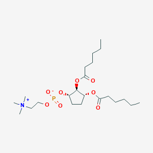 [(1S,2S,3R)-2,3-di(hexanoyloxy)cyclopentyl] 2-(trimethylazaniumyl)ethyl phosphate