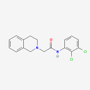molecular formula C17H16Cl2N2O B4435359 N-(2,3-dichlorophenyl)-2-(3,4-dihydroisoquinolin-2(1H)-yl)acetamide 