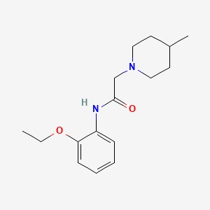 molecular formula C16H24N2O2 B4435500 N-(2-ethoxyphenyl)-2-(4-methylpiperidin-1-yl)acetamide 